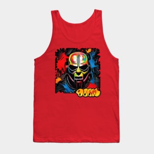 mf doom mask : water paint abstract design Tank Top